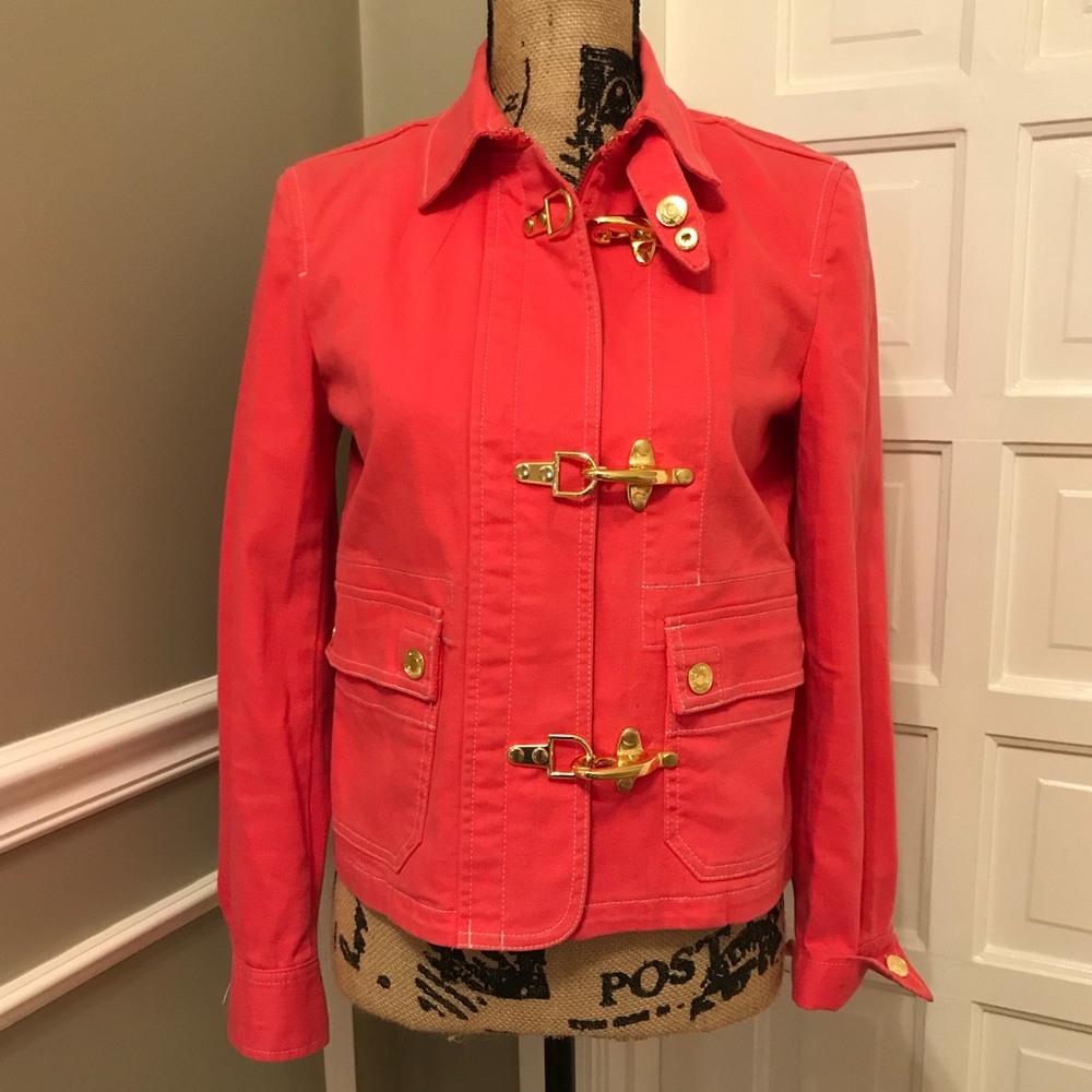 RARE Denim Ralph Lauren denim jacket w/gold buckle
